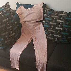 CROP TOP AND HIGH WAISTED LEGGINGS